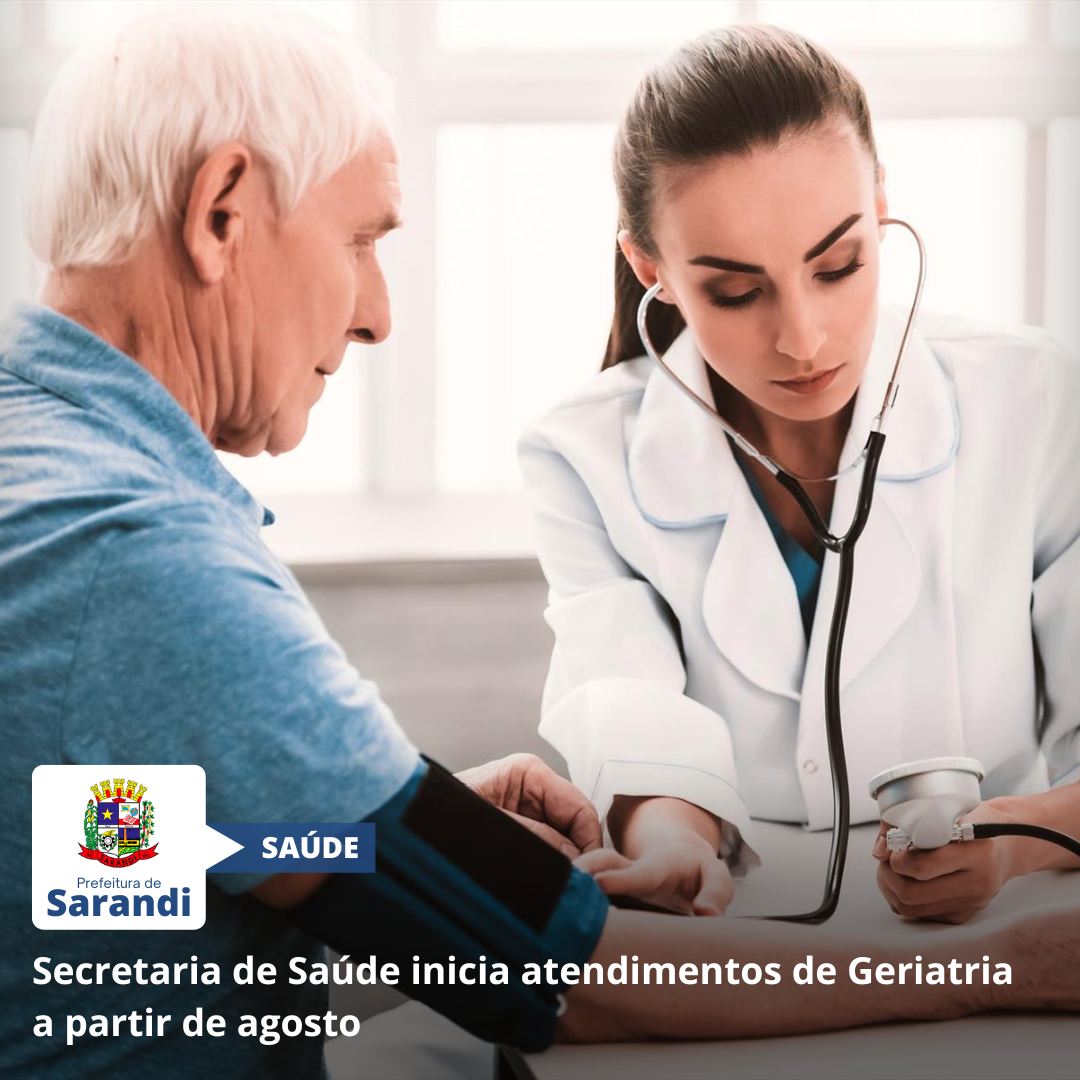 Secretaria de Saúde inicia atendimentos de Geriatria a partir de agosto